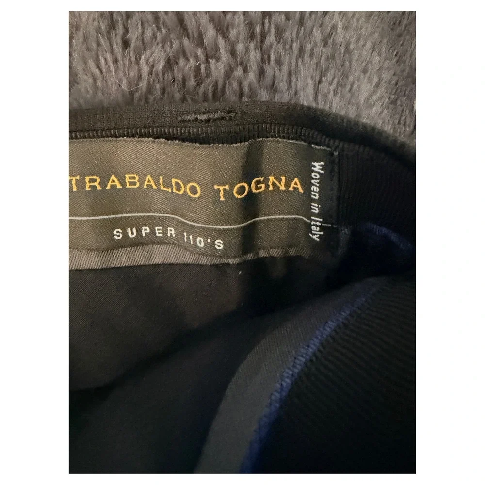 Banana Republic Italian Super 110's Wool Dress Pants Black 31x29 Flat Front
